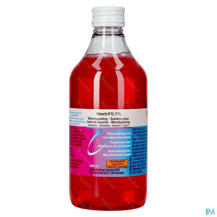 Hextril 0,1% Sol Bain Bouche 400ml