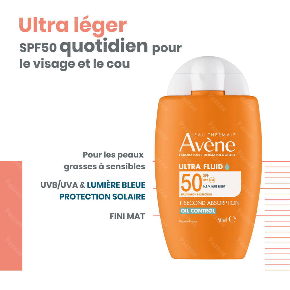 Avène Solaire SPF 50 Ultra Fluid 1 SEC Oil Control 50ml