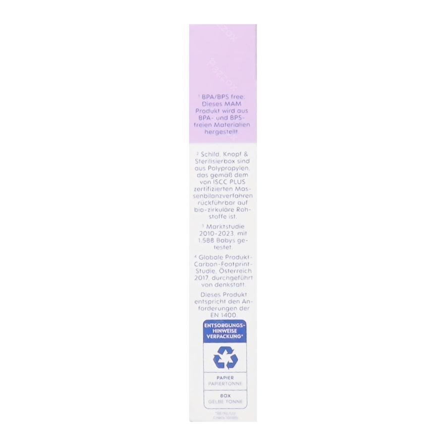 Mam Perfect Night Sucette Silicone Pure 0-6m Rose2