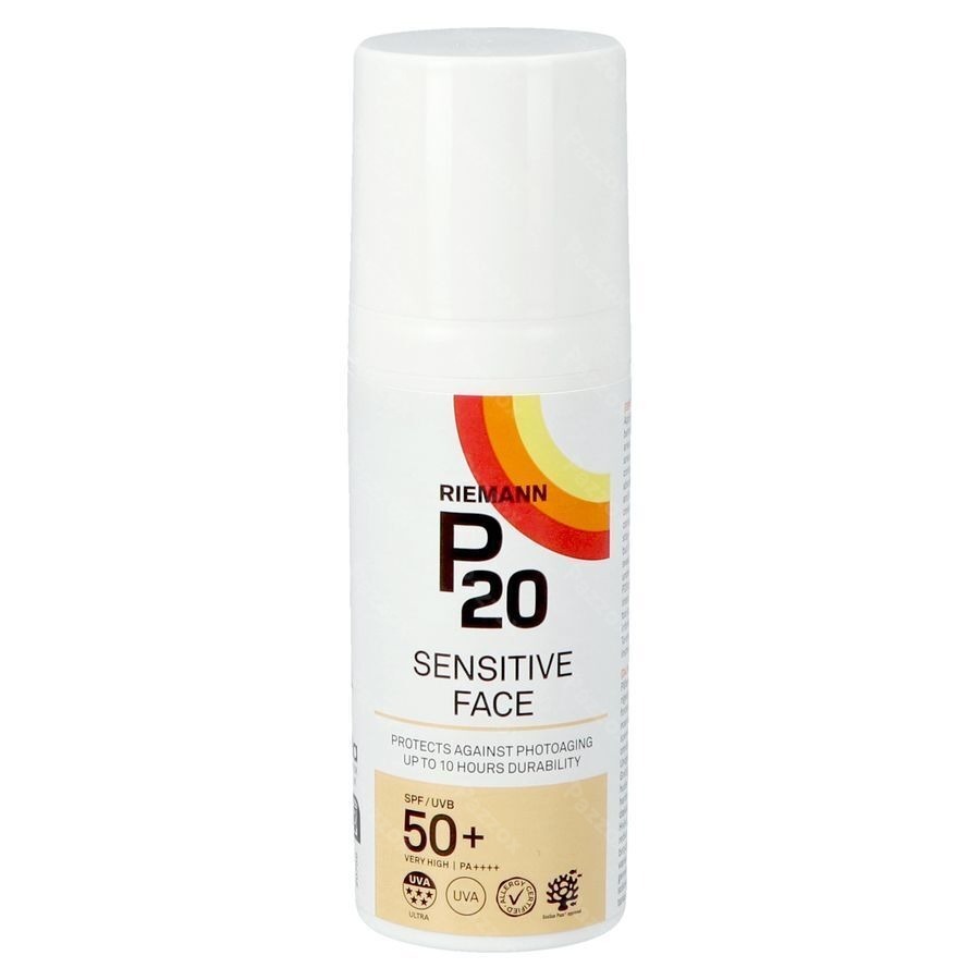 Riemann P20 Crème Solaire Sensitive Visage SPF50+ 50g
