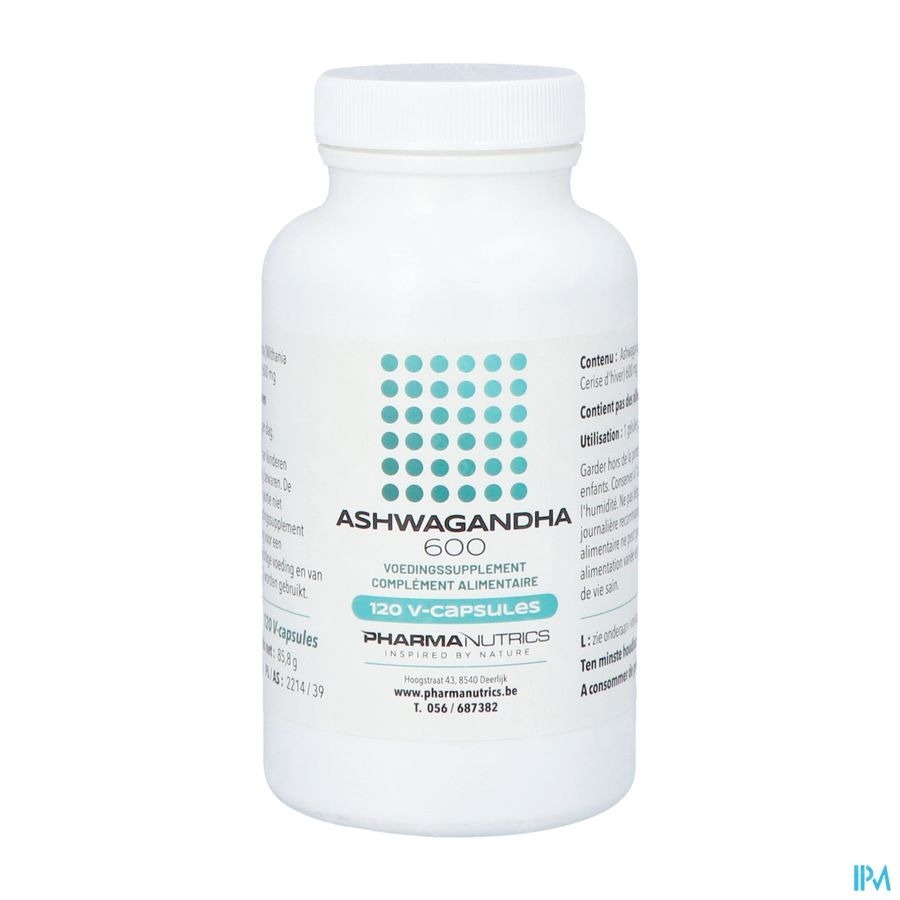 Ashwagandha 600 Pharmanutrics V-caps 120