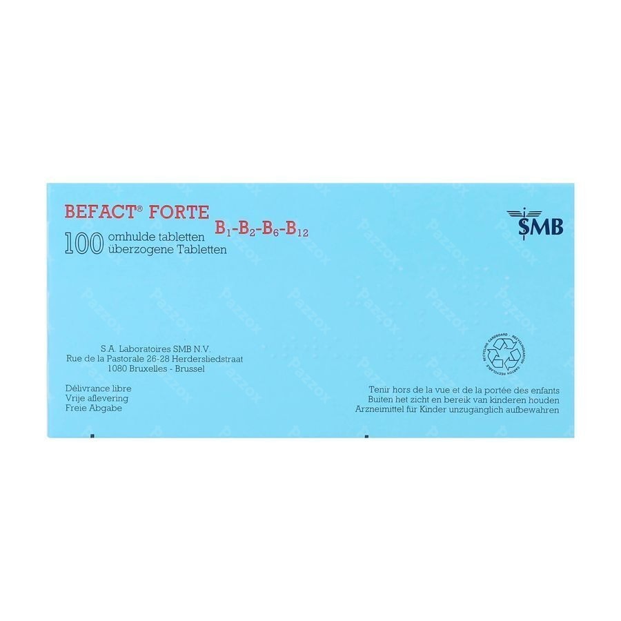 Befact Forte B1-B2-B6-B12 100 Comprimés