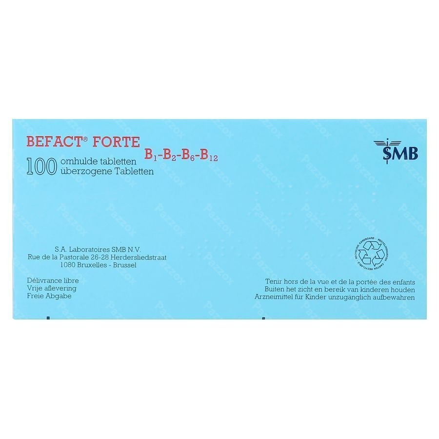 Befact Forte B1-B2-B6-B12 100 Comprimés