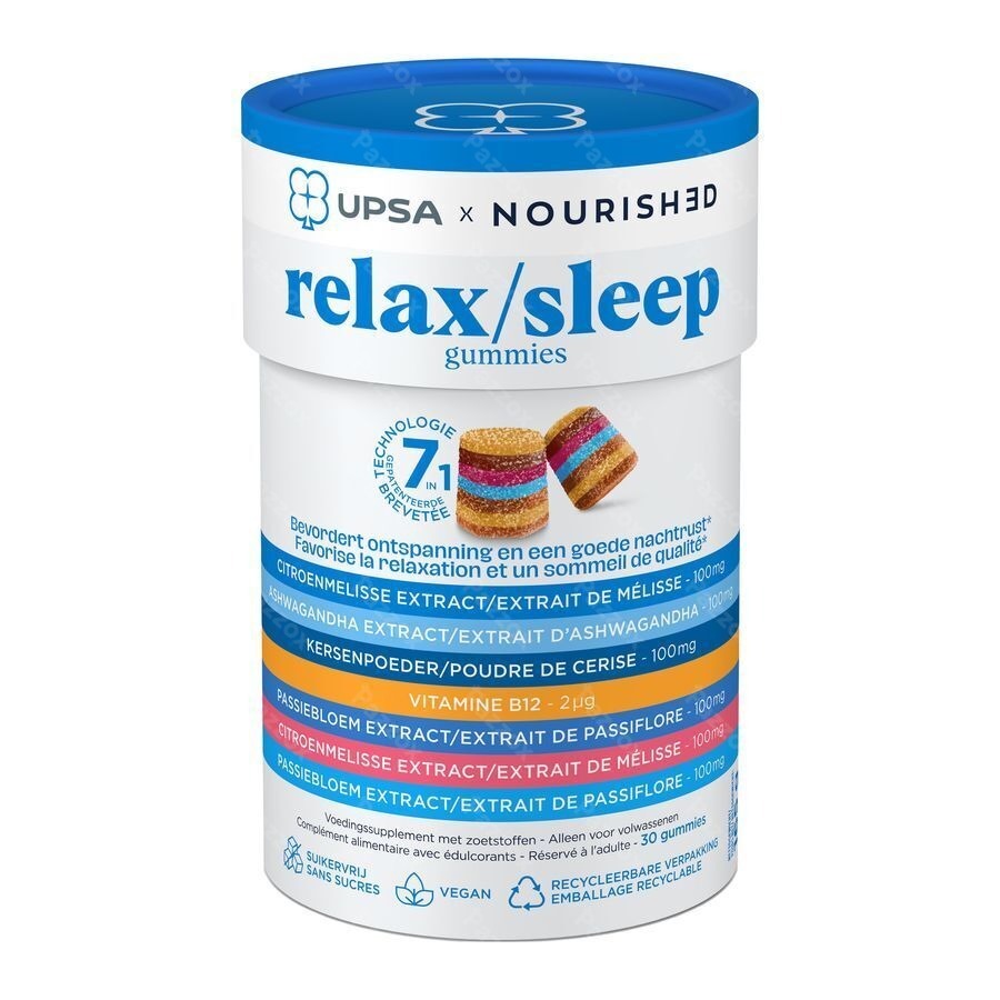Upsa Nourished Relax/sleep Gommes 30