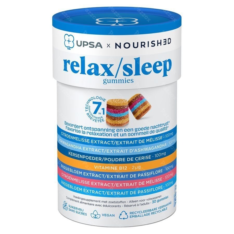 Upsa Nourished Relax/sleep Gommes 30