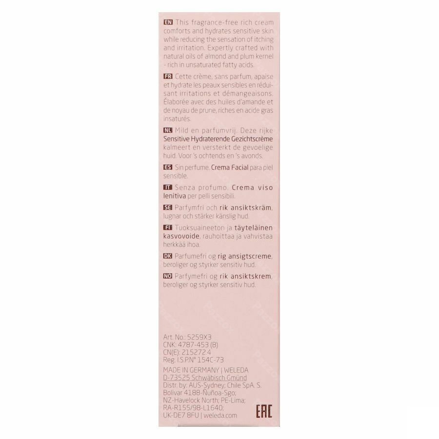 Weleda Sensitive Creme Hydra-apaisante 30ml
