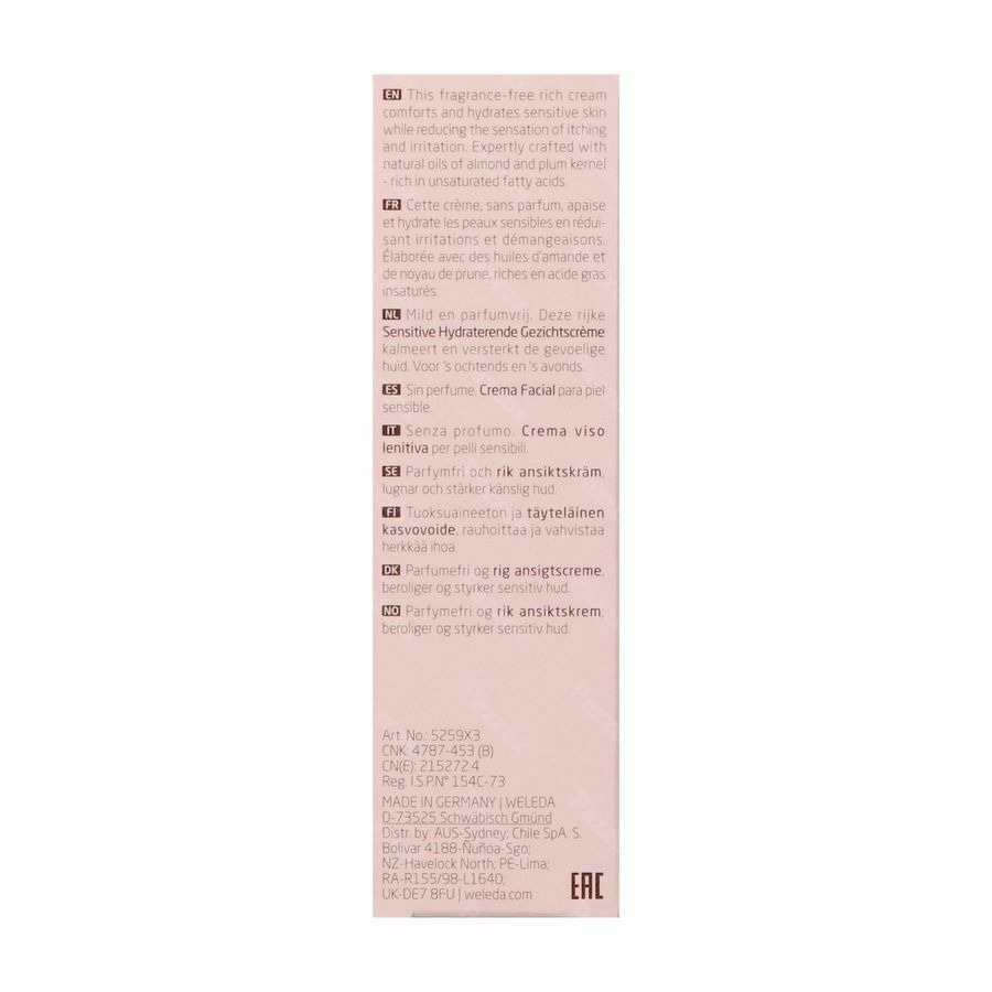 Weleda Sensitive Creme Hydra-apaisante 30ml