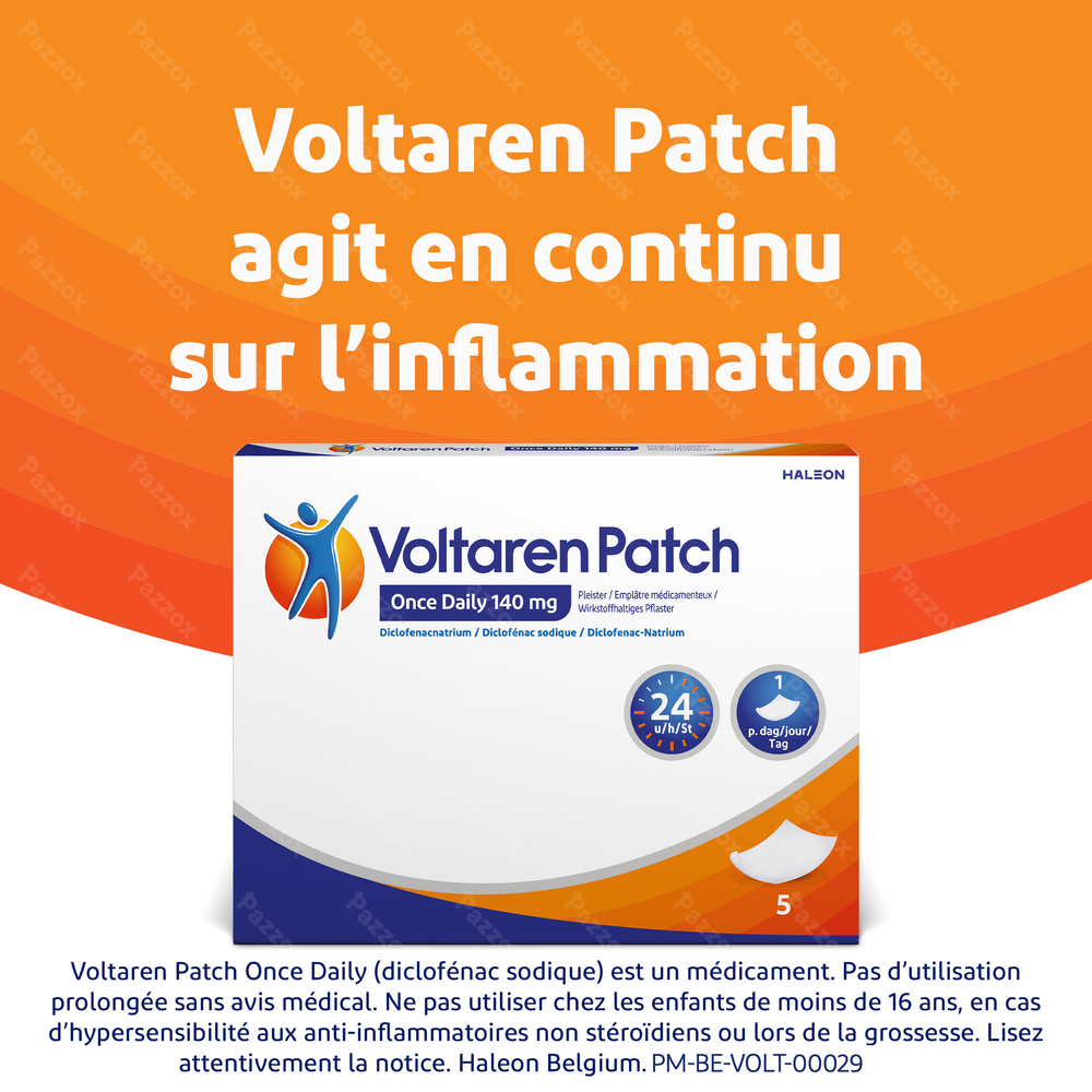 Voltaren Patch 140mg Once Daily 5  Emplatre medicamentaux