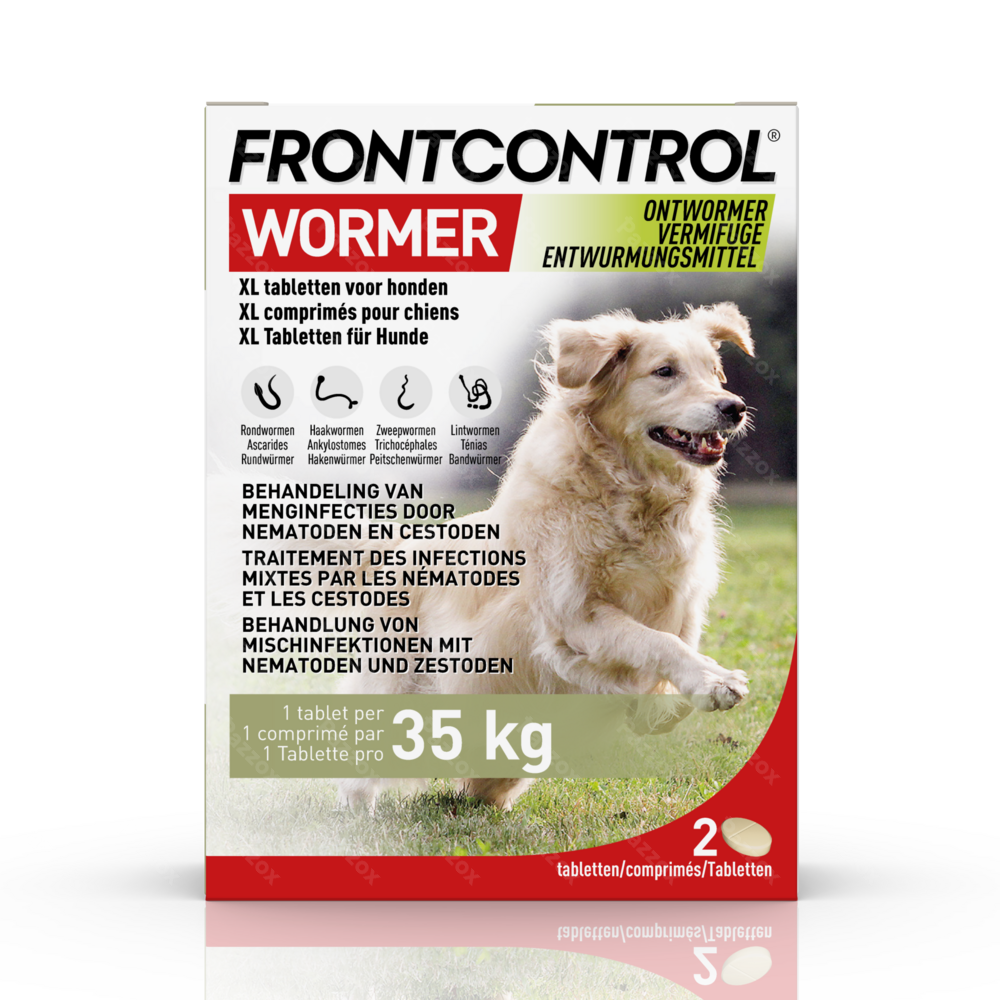 Frontcontrol Wormer Chiens XL 2 Comprimés