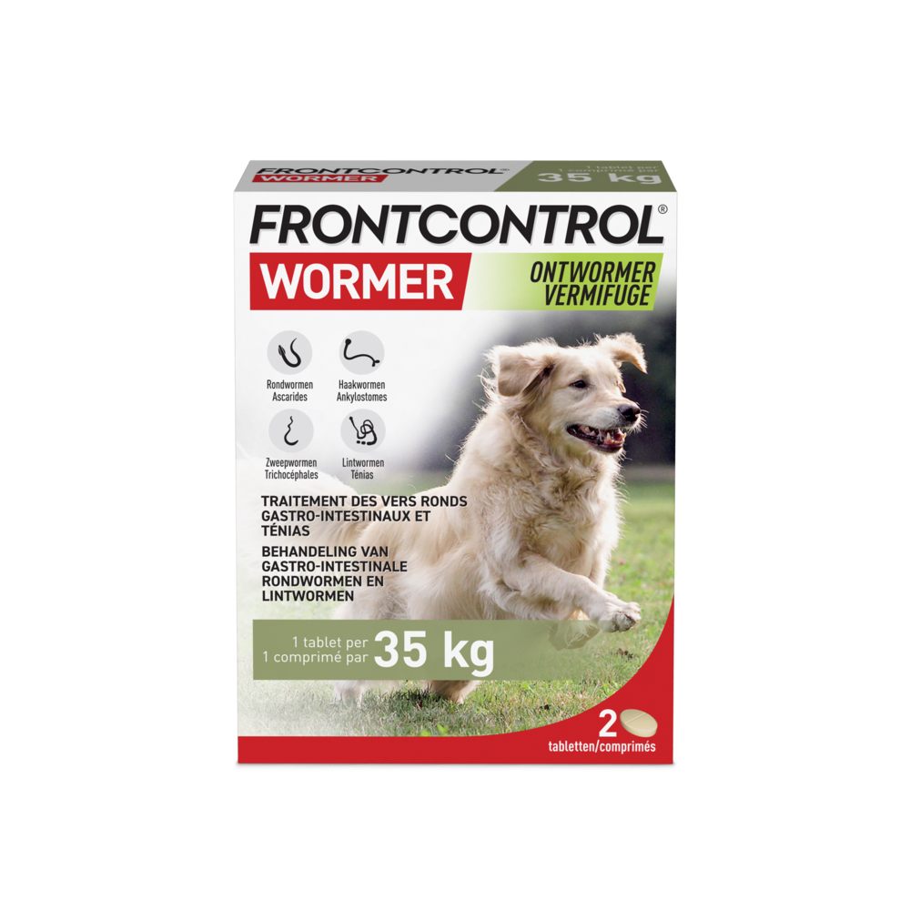 Frontcontrol Wormer Chiens XL 2 Comprimés