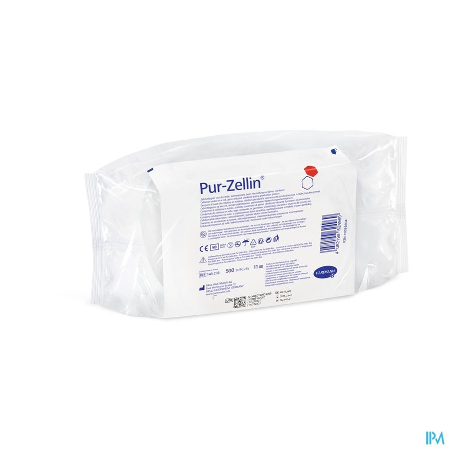 Pur Zellin Rouleau Tampons 4x5cm 500 1432330