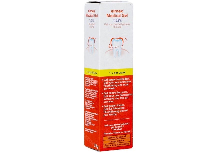 Elmex Medical Gel Dentaire 1,25% Tube 38g Nf