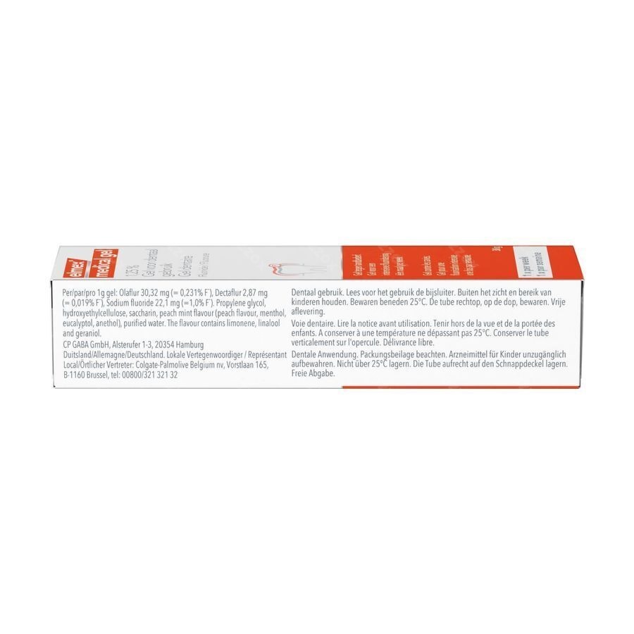 Elmex Medical Gel Dentaire 1,25% Tube 38g 