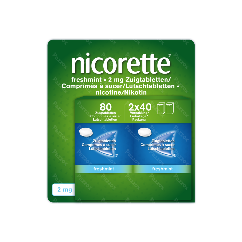 Nicorette Freshmint 2mg Comp A Sucer S/sucre 80 Nf