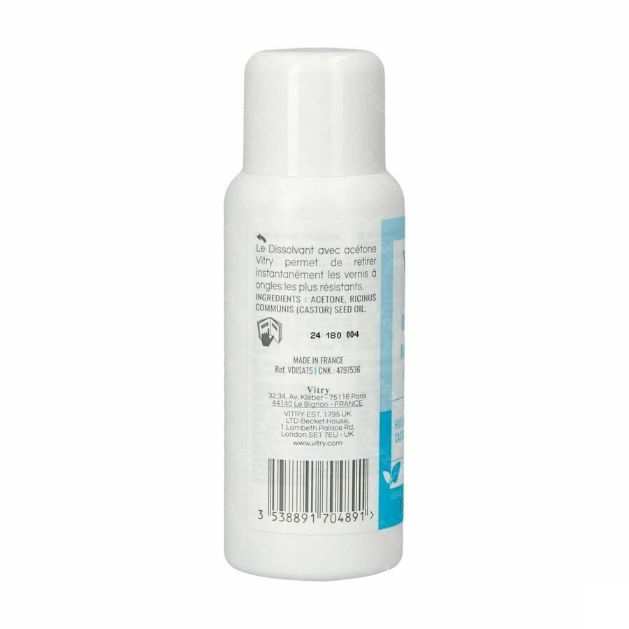 Vitry Dissolvant Acetone 75ml