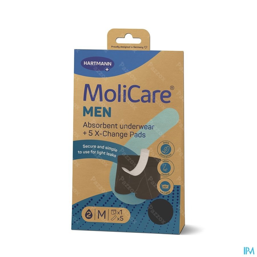 Molicare Sous-vetements Absorbants +5 Pads Men M