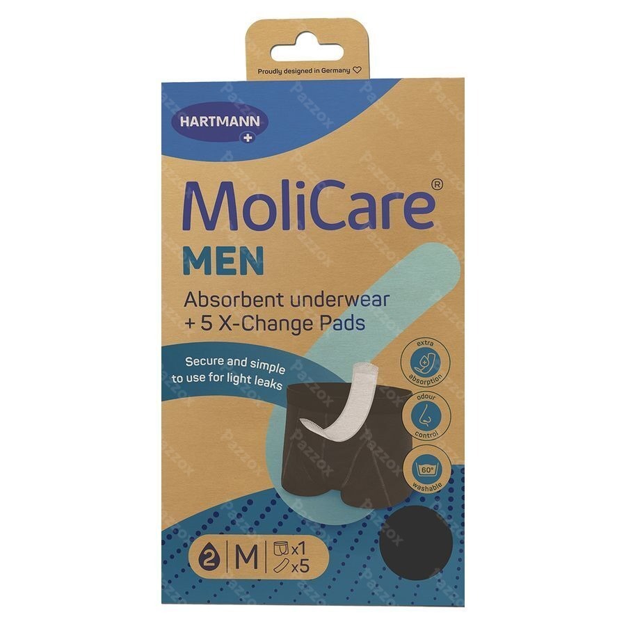 Molicare Sous-vetements Absorbants +5 Pads Men M