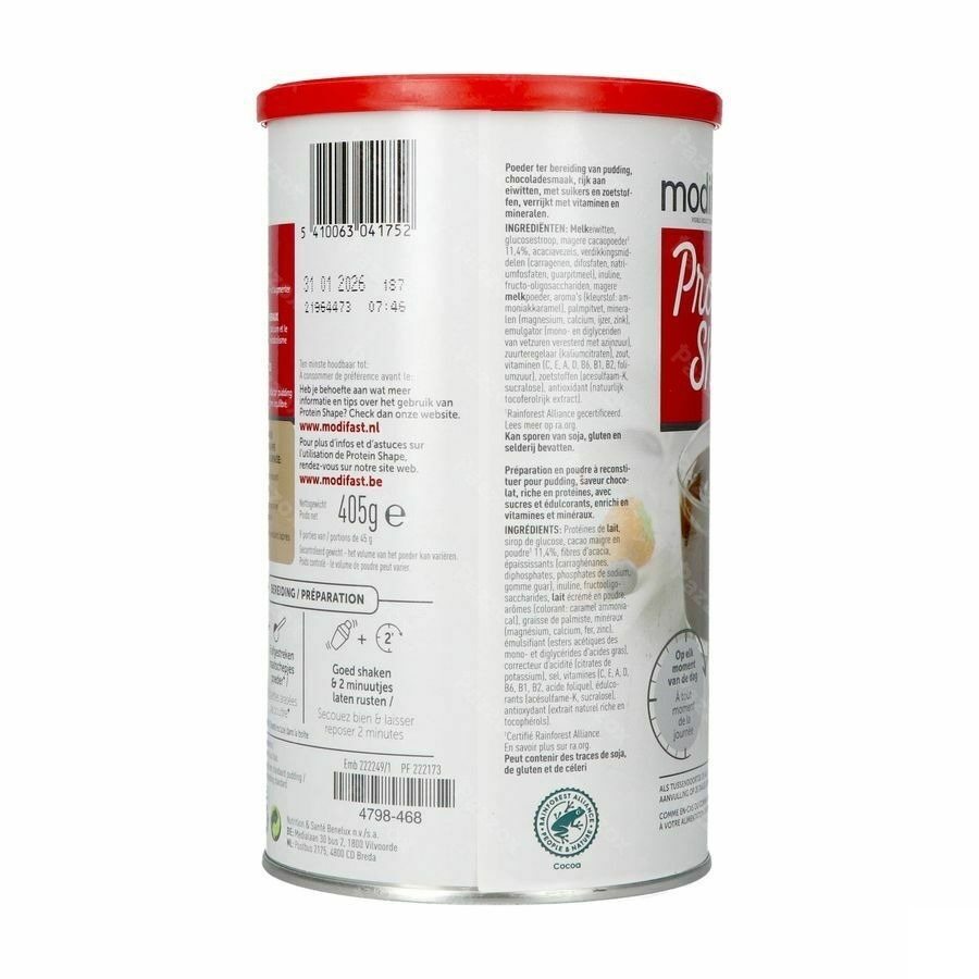 Modifast Protein Shape Pudding Chocolat 405g
