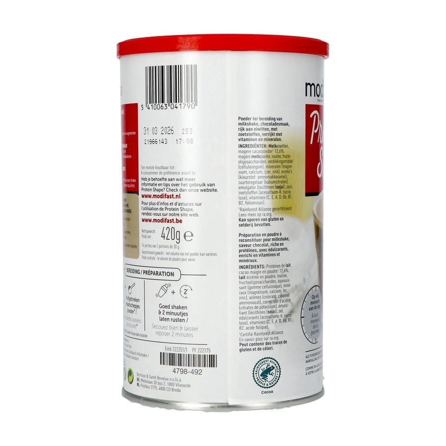 Modifast Protein Shape Chocolate Milkshake 420g