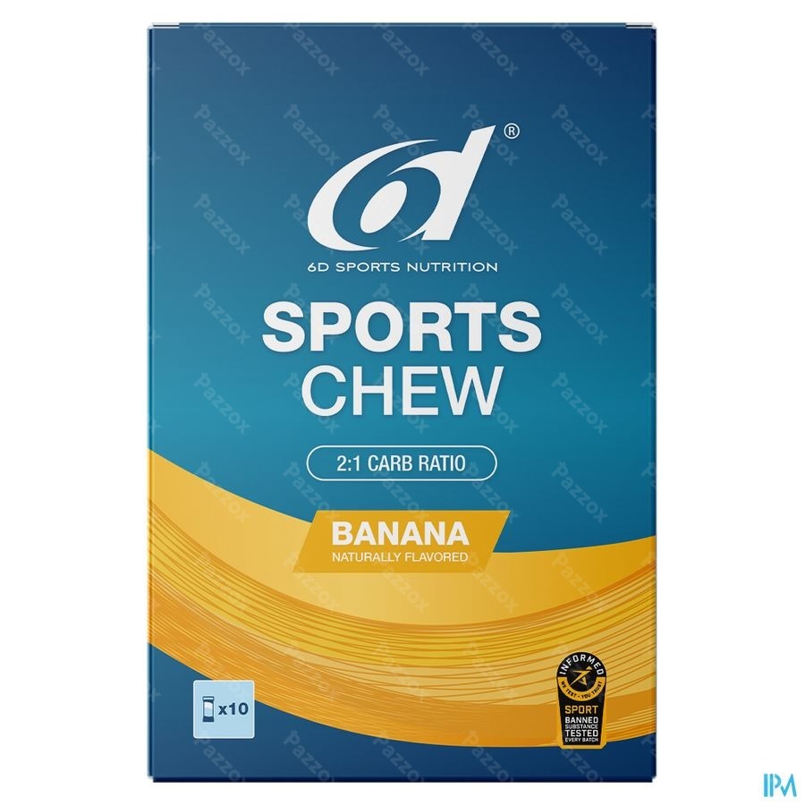 6d Sports Chew Banana 10x38g
