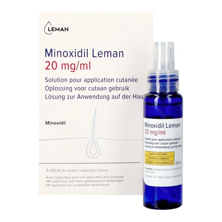 Minoxidil Leman 20mg/ml Sol Applic. Cutanee 3x60ml