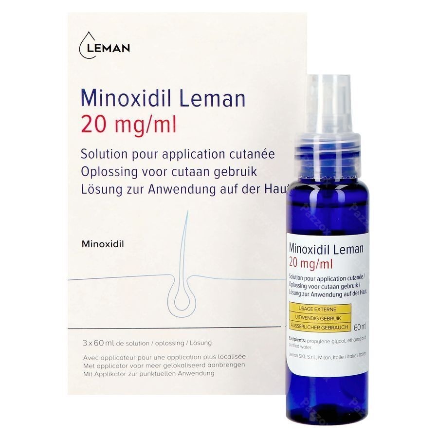 Minoxidil Leman 20mg/ml Sol Applic. Cutanee 3x60ml