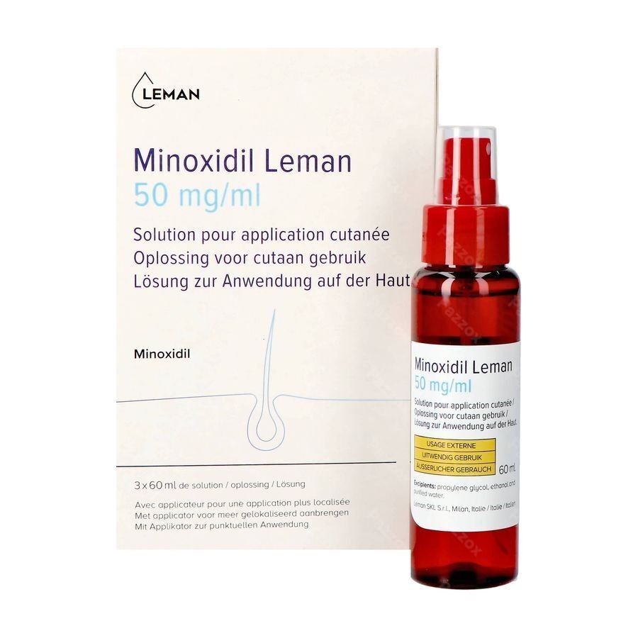 Minoxidil Leman 50mg/ml Sol Applic. Cutanee 3x60ml