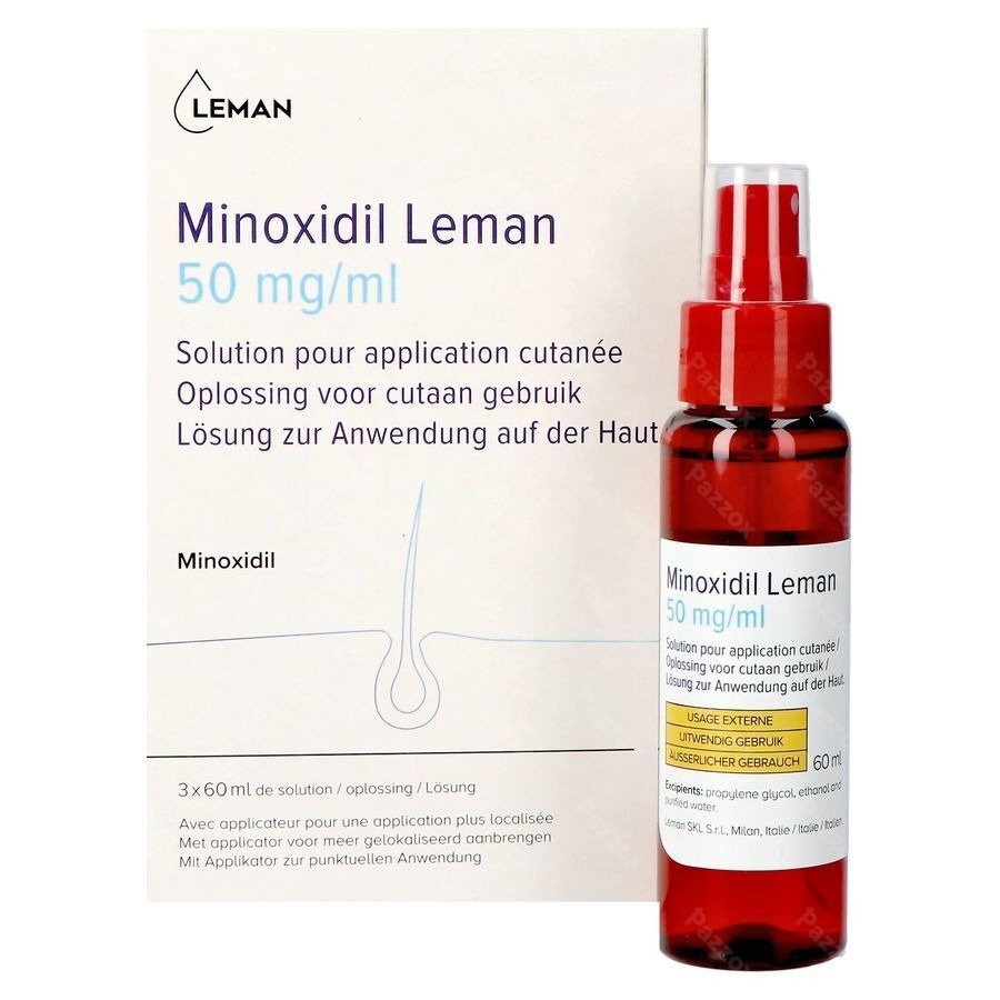 Minoxidil Leman 50mg/ml Sol Applic. Cutanee 3x60ml