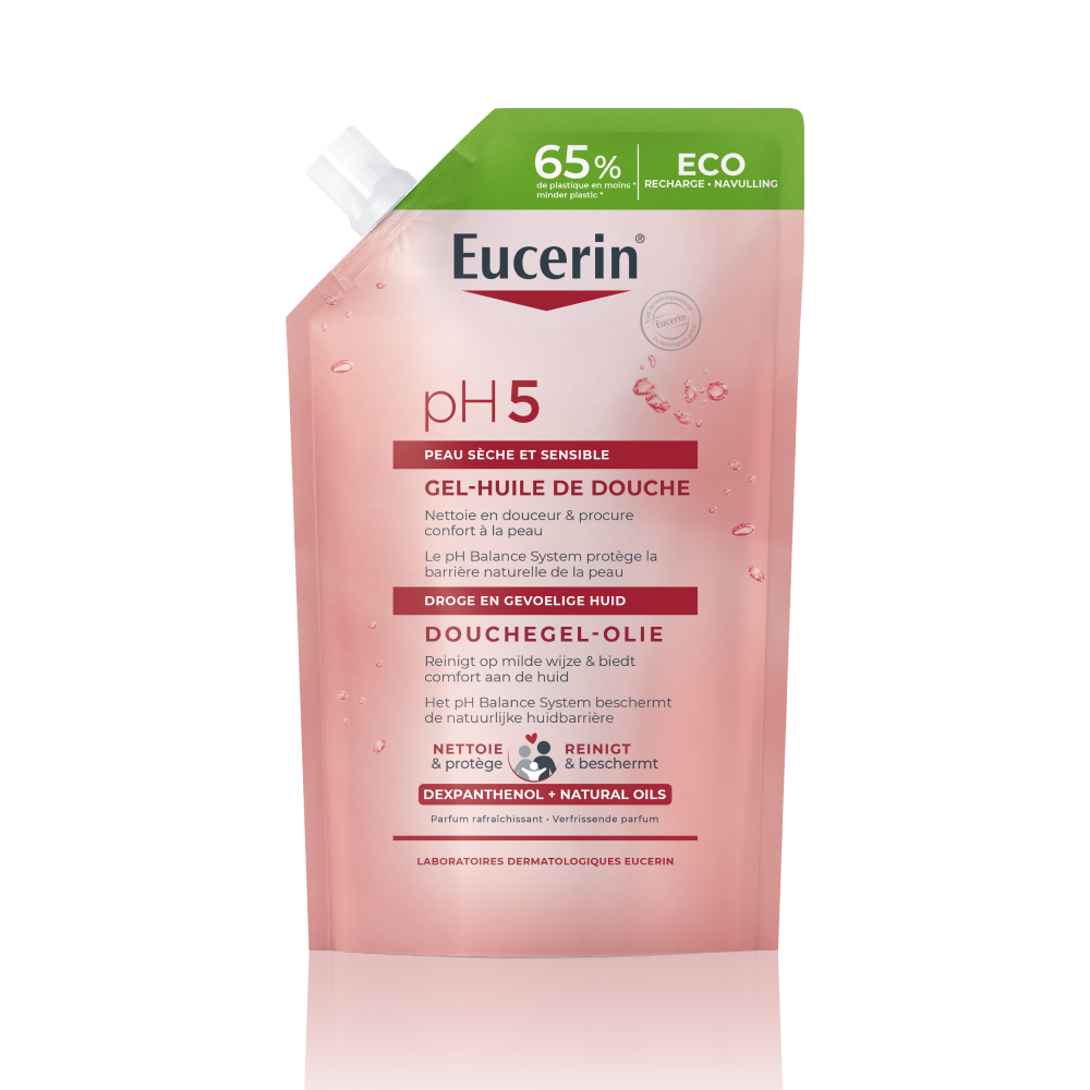 Eucerin pH5 Gel-Huile de Douche Peau Sèche et Sensible Recharge 400ml