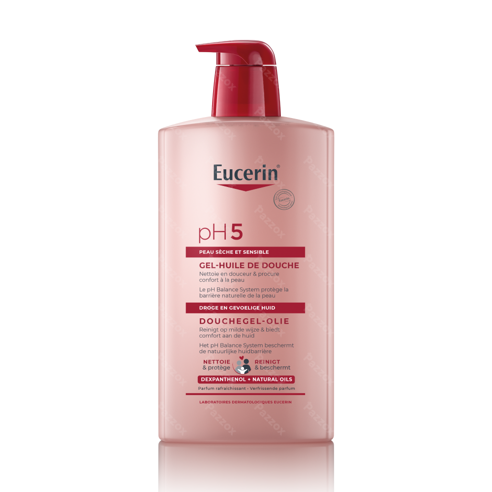 Eucerin pH5 Gel-Huile de Douche Peau Sèche et Sensible 1000ml