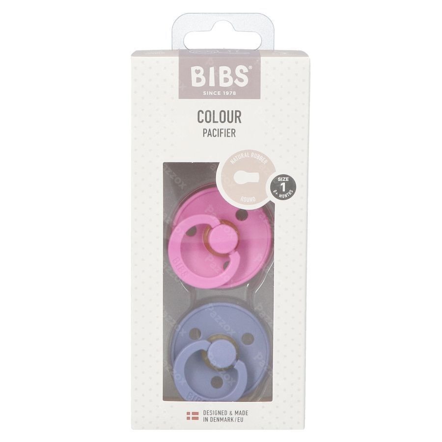 Bibs 1 Tetine Duo Bubblegum/peri