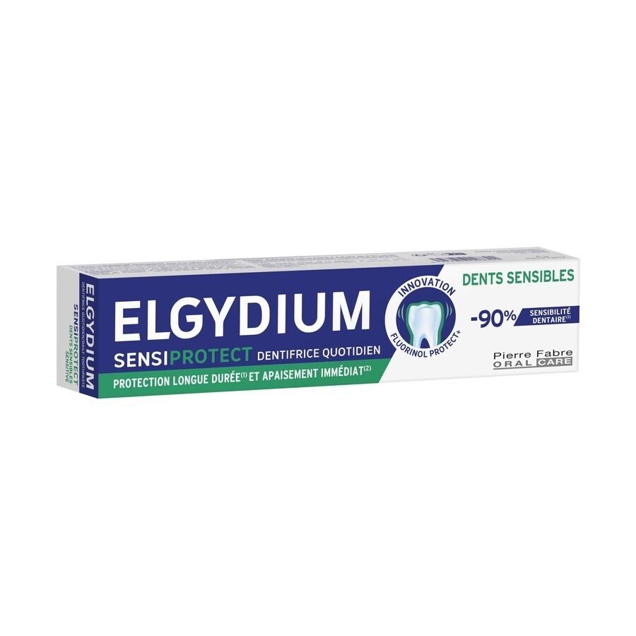 Oral Care Elgydium Sensiprotect Dentifrice Quotidien Dents Sensibles, Réduction d'hypersensibilité Dentaire 75ml