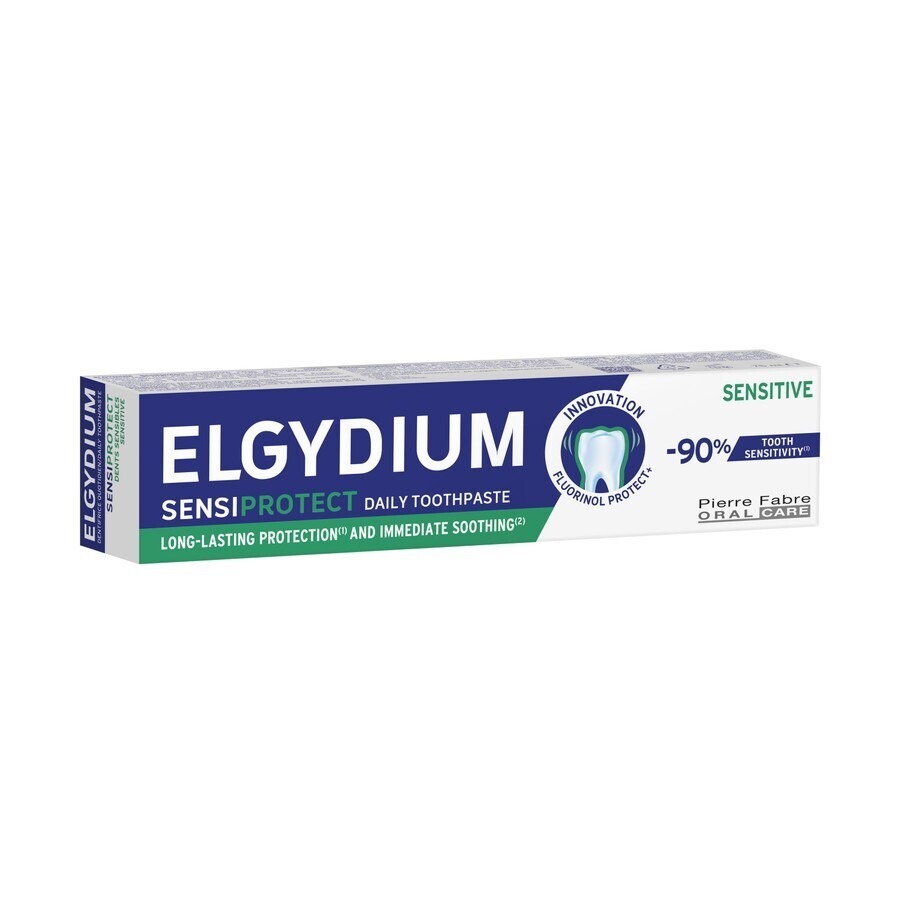 Oral Care Elgydium Sensiprotect Dentifrice Quotidien Dents Sensibles, Réduction d'hypersensibilité Dentaire 75ml
