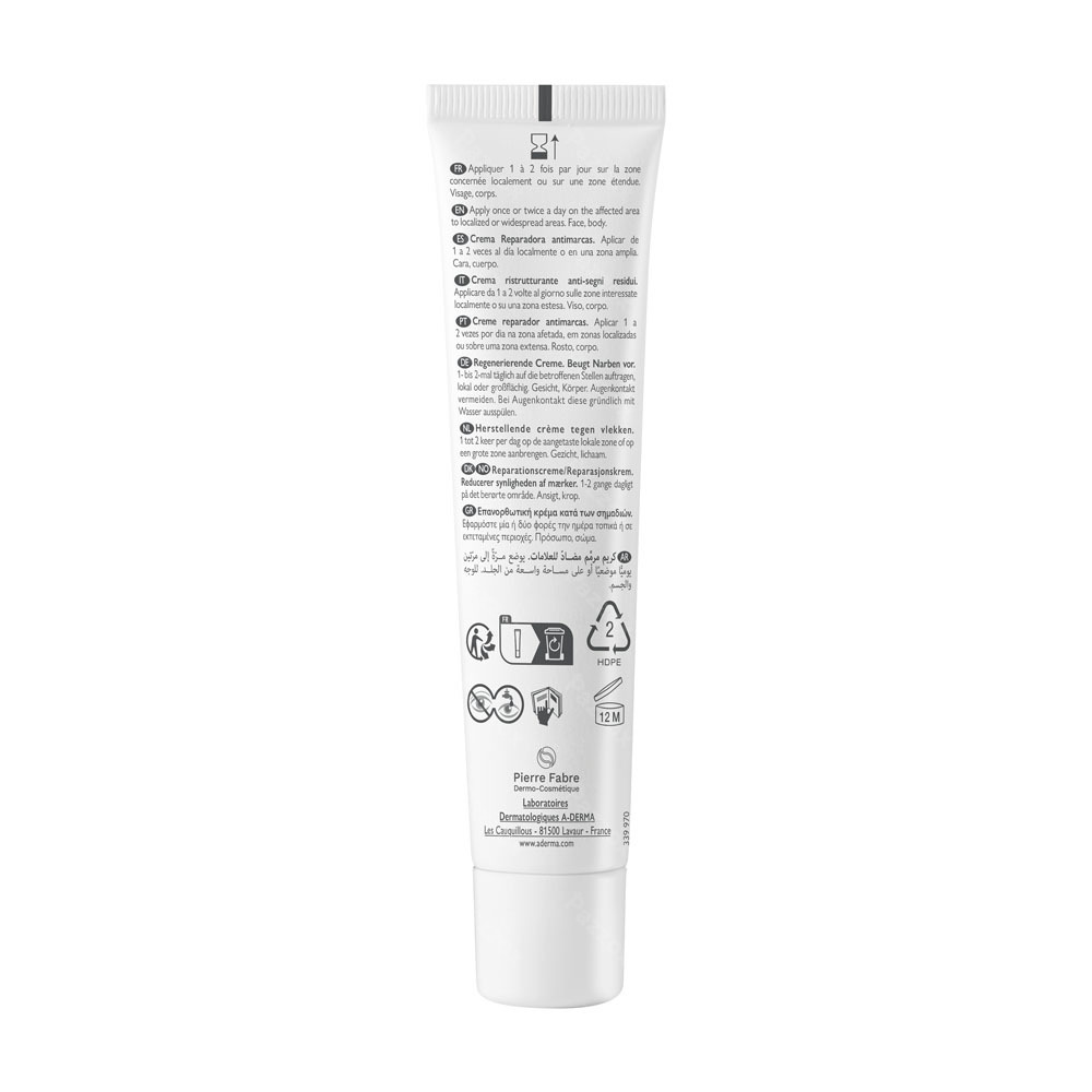Aderma Epitheliale Creme SPF50+ Anti-marques 40ml