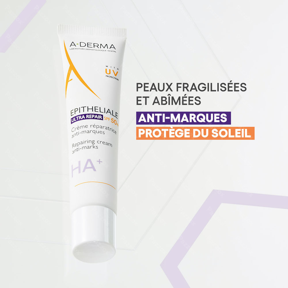 Aderma Epitheliale Creme SPF50+ Anti-marques 40ml