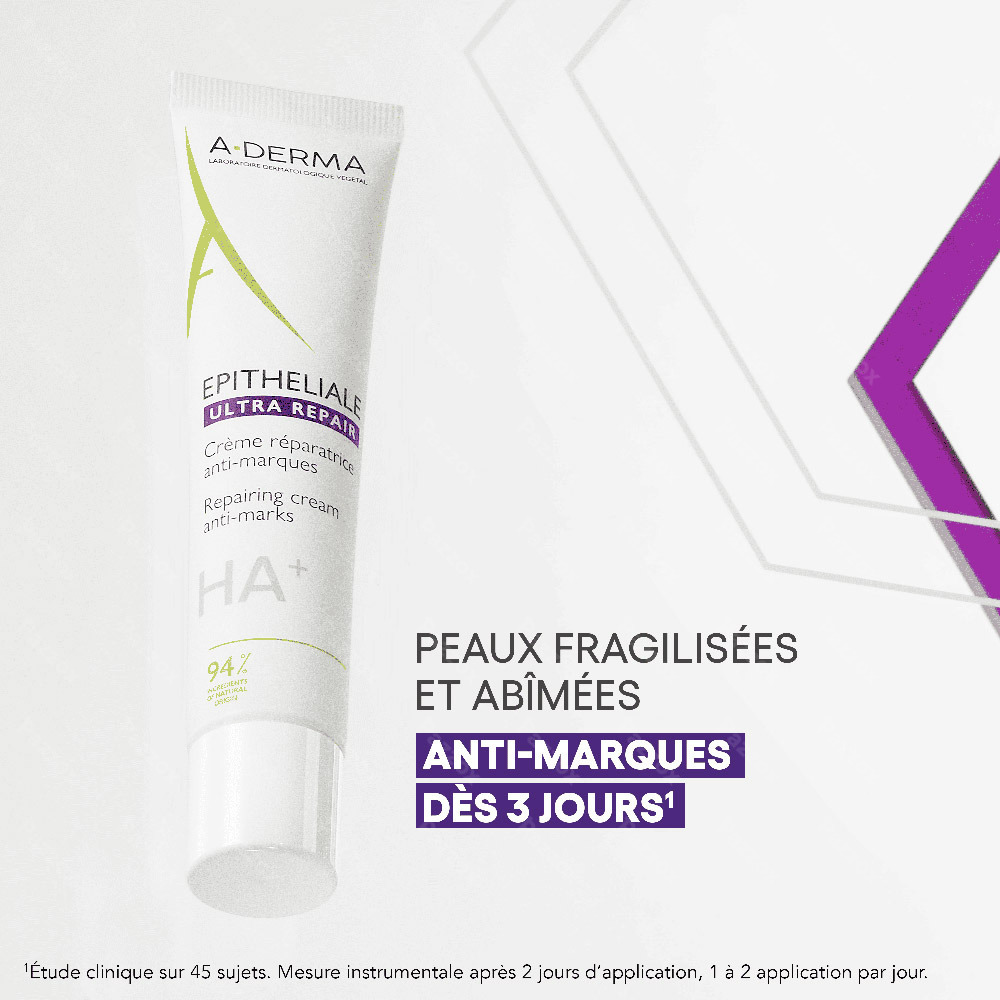 Aderma Epitheliale Ultra Repair Crème Réparatrice anti-marques 40ml