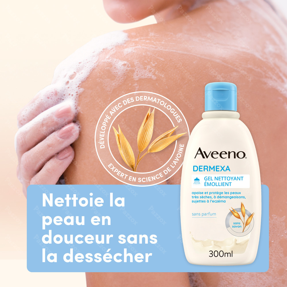Aveeno Dermexa Gel Nettoyant Émollient 300ml