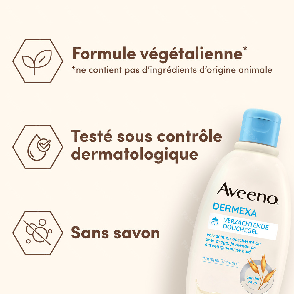 Aveeno Dermexa Gel Nettoyant Émollient 300ml
