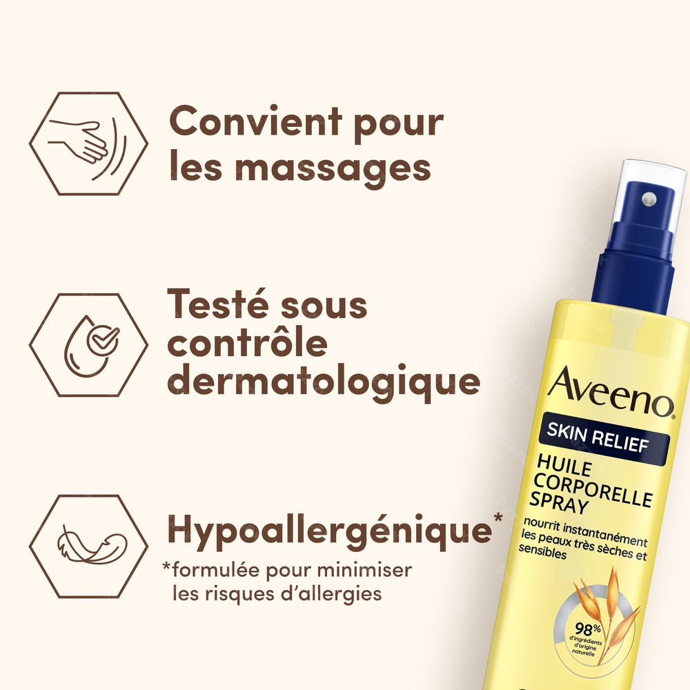 Aveeno Skin Relief Huile Corporelle Spray 200ml