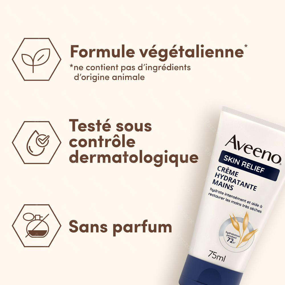 Aveeno Skin Relief Crème Hydratante Pour les Mains 75ml