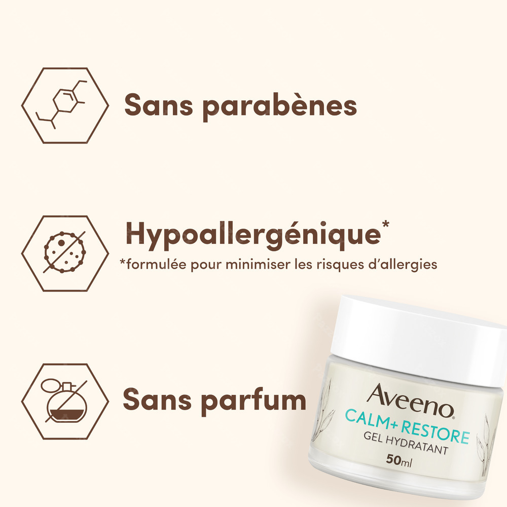 Aveeno Calm+Restore Gel Hydratant 50ml
