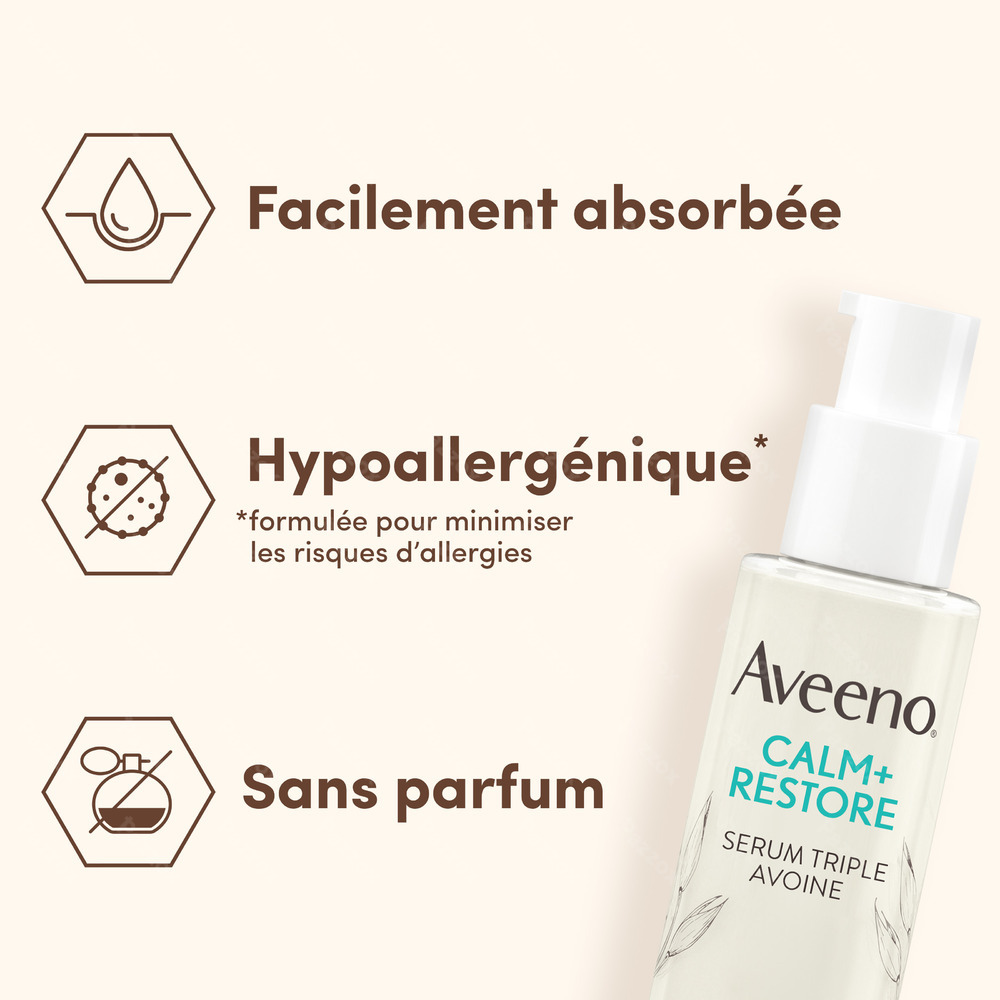 Aveeno Calm+Restore Sérum Triple Avoine 30ml