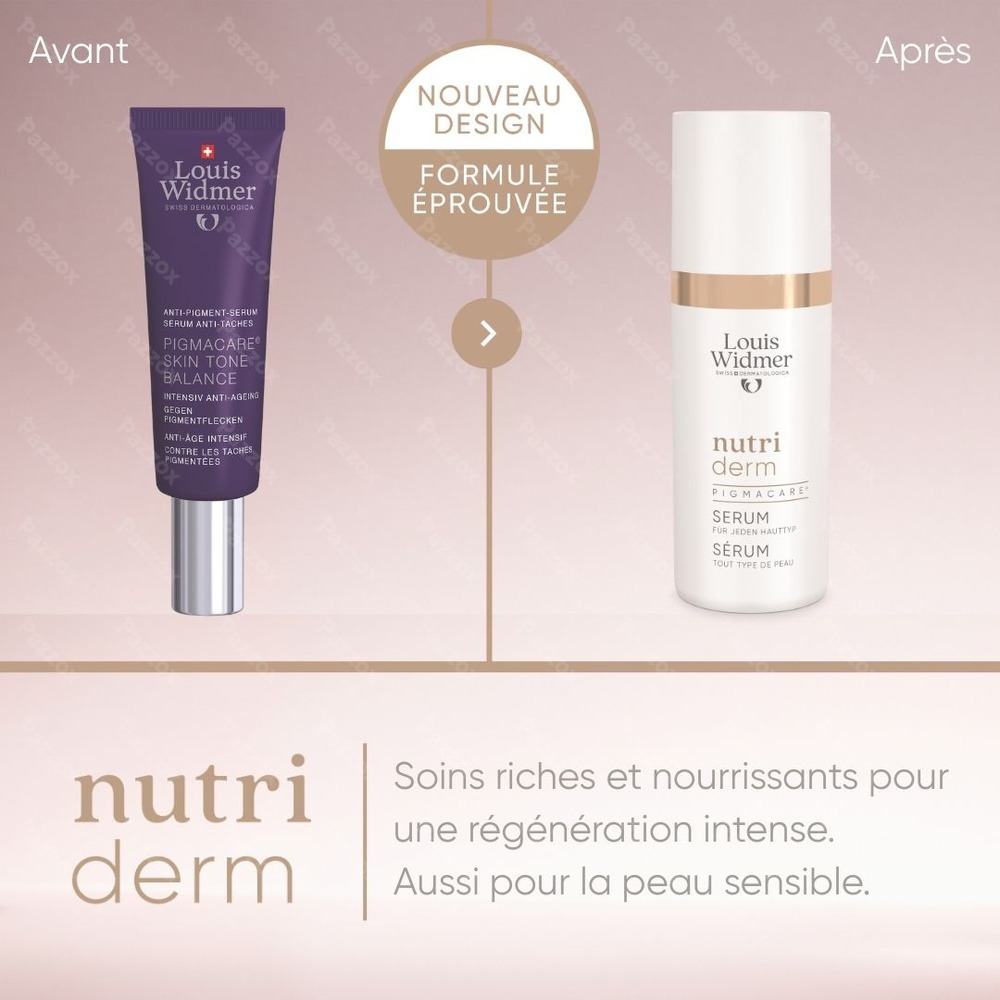 Louis Widmer Nutriderm Pigmacare Sérum Avec Parfum 30ml