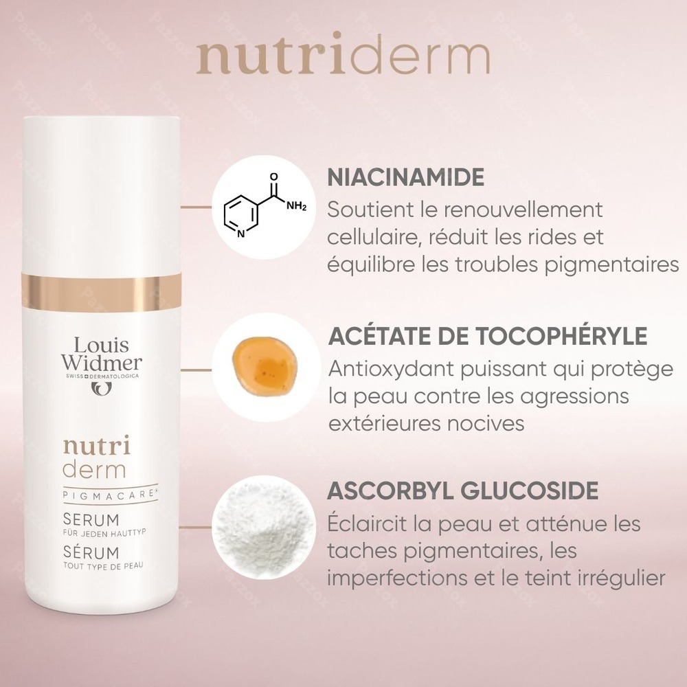 Louis Widmer Nutriderm Pigmacare Sérum Sans Parfum 30ml