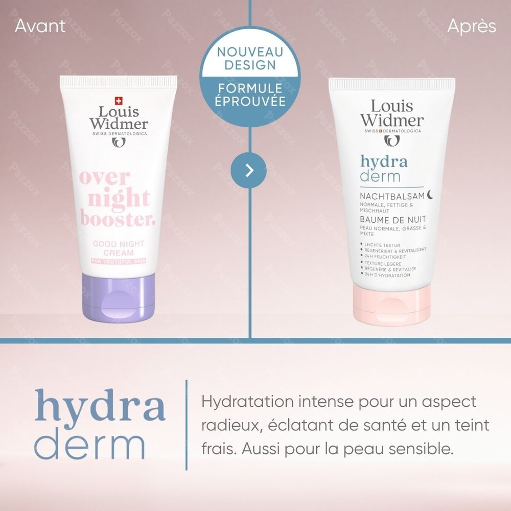 Louis Widmer Hydraderm Baume de Nuit avec Parfum 50ml