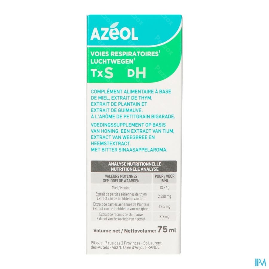 Azeol Sirop Ts 75ml