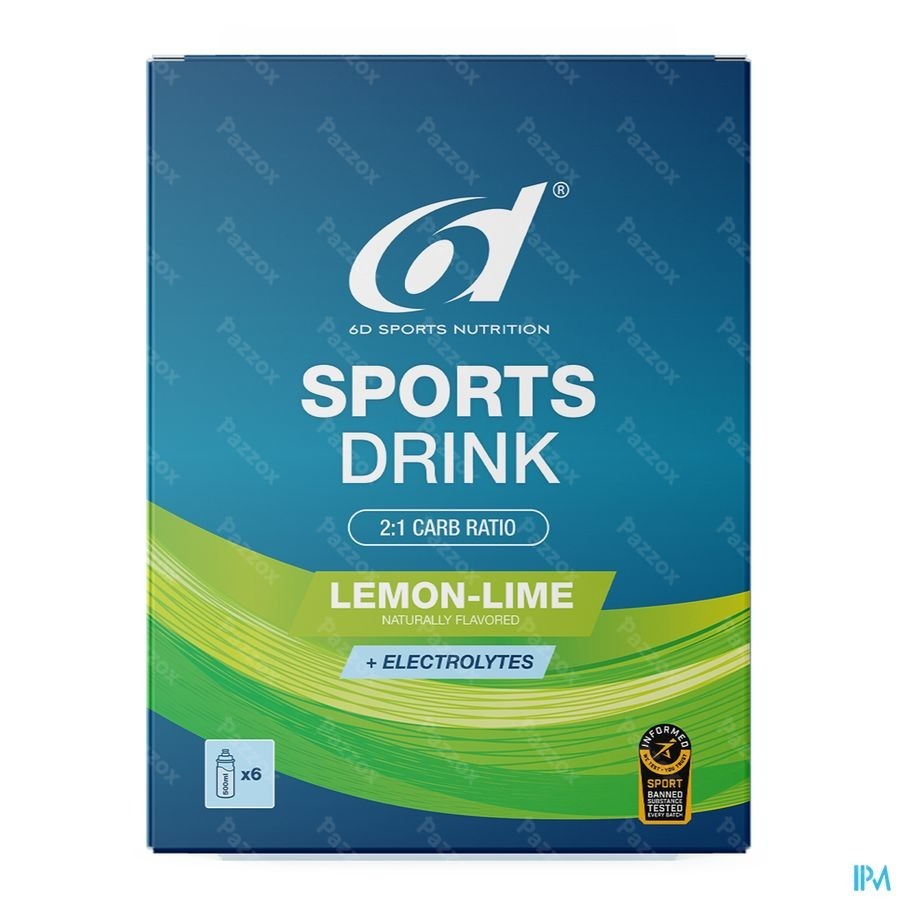 6d Sports Drink Lemon-lime 6x33g