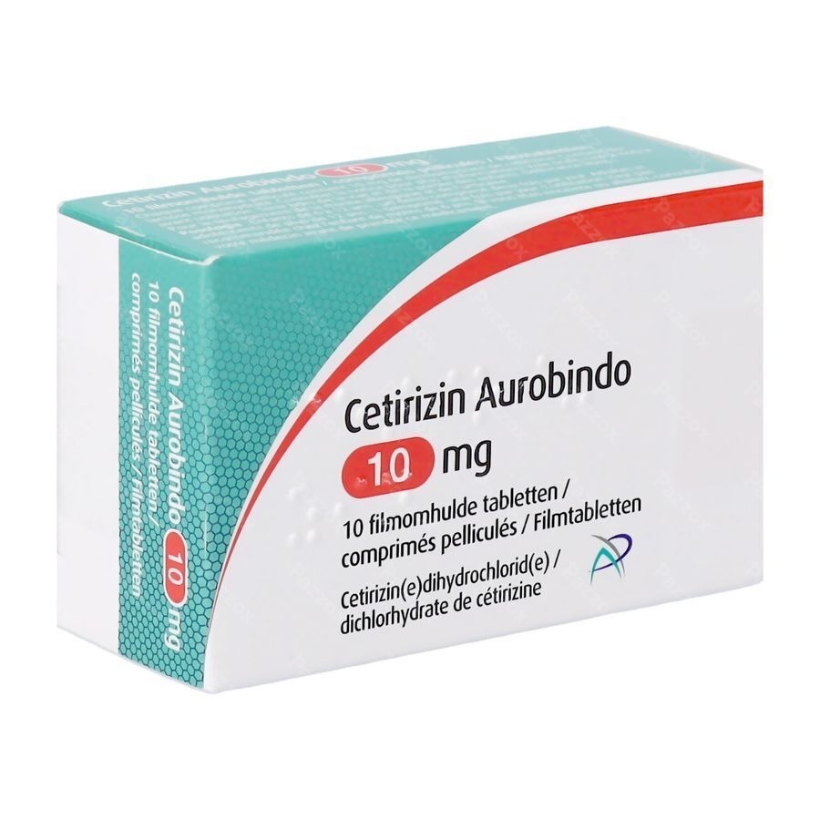 Aurobindo Ceterizin 10mg 10 Comprimés