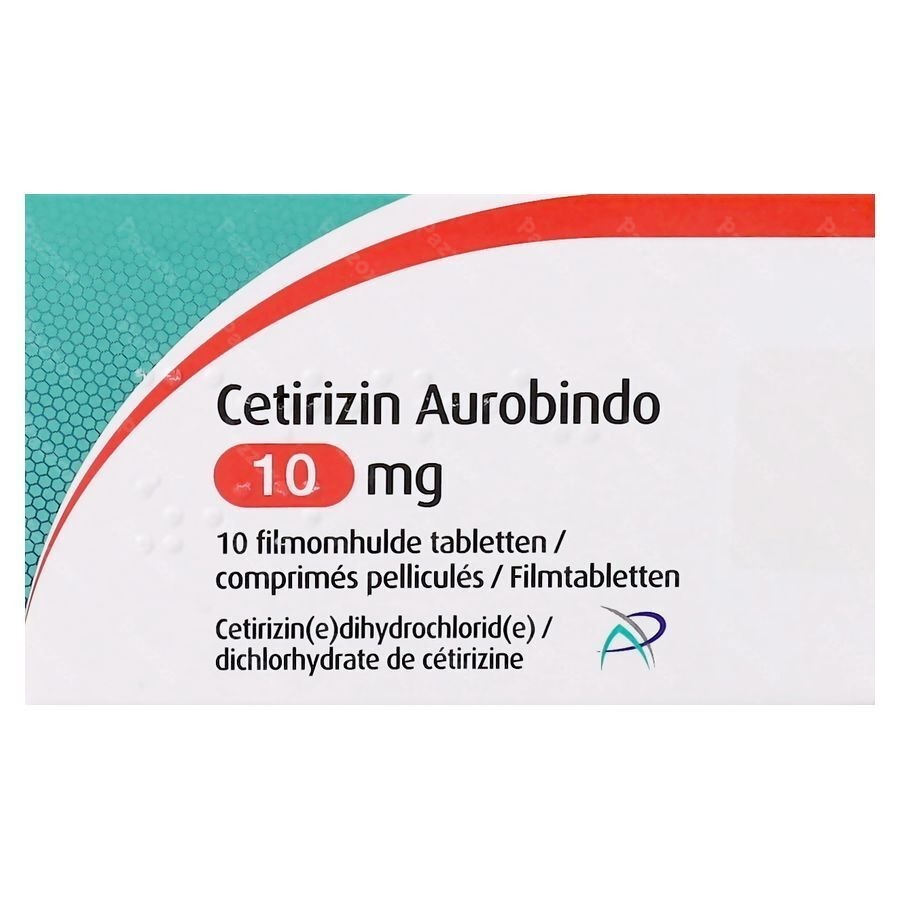 Aurobindo Ceterizin 10mg 10 Comprimés