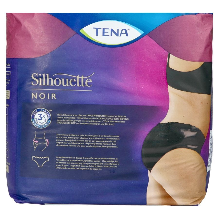 Tena Silhouette Plus Noir Taille Basse M 12 780203
